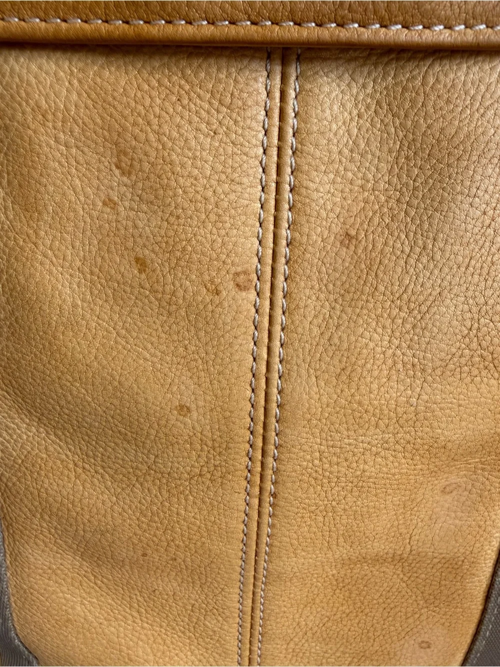 Claudia Firenzi Genuine Leather Laptop Messenger Bag Tan Made in Italy 13”x14”